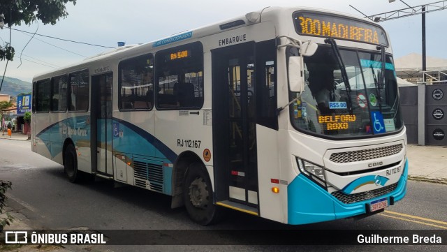 Auto Viação Vera Cruz - Belford Roxo RJ 112.167 na cidade de Rio de Janeiro, Rio de Janeiro, Brasil, por Guilherme Breda. Número da foto: #11952780.