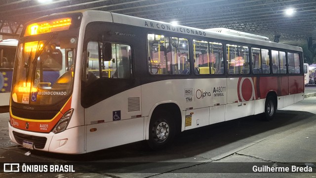 Auto Viação Alpha A48011 na cidade de Rio de Janeiro, Rio de Janeiro, Brasil, por Guilherme Breda. ID da foto: 11952779.