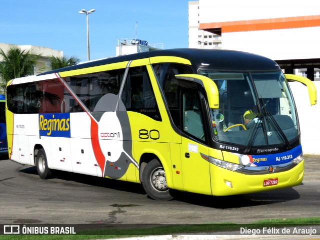 Auto Viação Reginas RJ 110.313 na cidade de Itaguaí, Rio de Janeiro, Brasil, por Diego Félix de Araujo. ID da foto: 11953505.