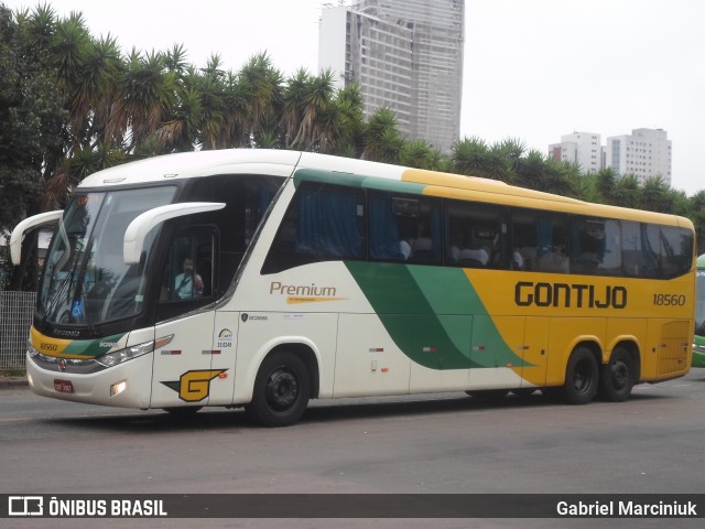 Empresa Gontijo de Transportes 18560 na cidade de Curitiba, Paraná, Brasil, por Gabriel Marciniuk. ID da foto: 11913247.