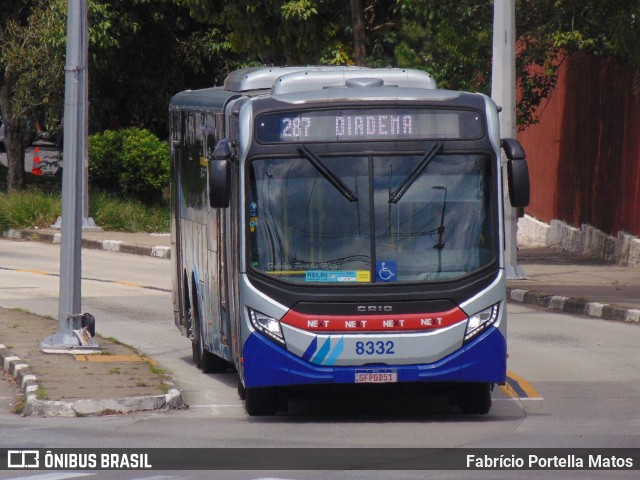 Next Mobilidade - ABC Sistema de Transporte 8332 na cidade de Diadema, São Paulo, Brasil, por Fabrício Portella Matos. Número da foto: #11913495.