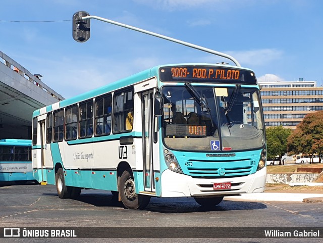 UTB - União Transporte Brasília 4570 na cidade de Brasília, Distrito Federal, Brasil, por William Gabriel. Número da foto: #11912447.