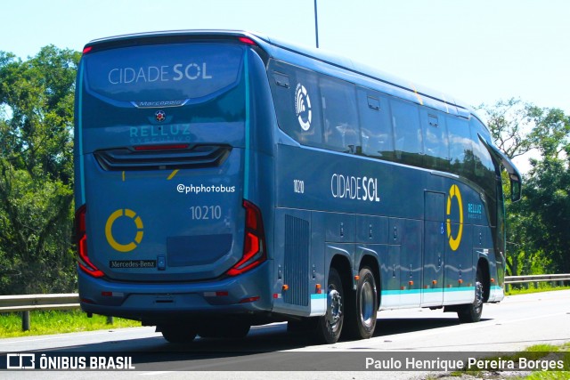 Viação Cidade Sol 10210 na cidade de Barra do Piraí, Rio de Janeiro, Brasil, por Paulo Henrique Pereira Borges. Número da foto: #11913839.