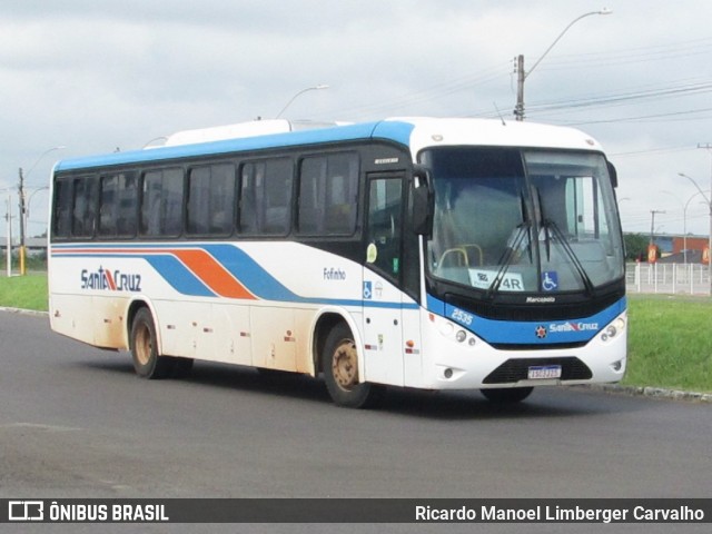 VUSC - Viação União Santa Cruz 2535 na cidade de Santa Cruz do Sul, Rio Grande do Sul, Brasil, por Ricardo Manoel Limberger Carvalho. ID da foto: 11912786.