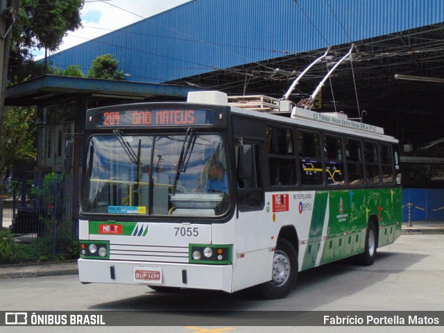 Next Mobilidade - ABC Sistema de Transporte 7055 na cidade de Santo André, São Paulo, Brasil, por Fabrício Portella Matos. ID da foto: 11913666.