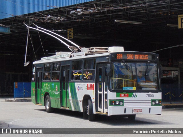 Next Mobilidade - ABC Sistema de Transporte 7055 na cidade de Santo André, São Paulo, Brasil, por Fabrício Portella Matos. ID da foto: 11913720.