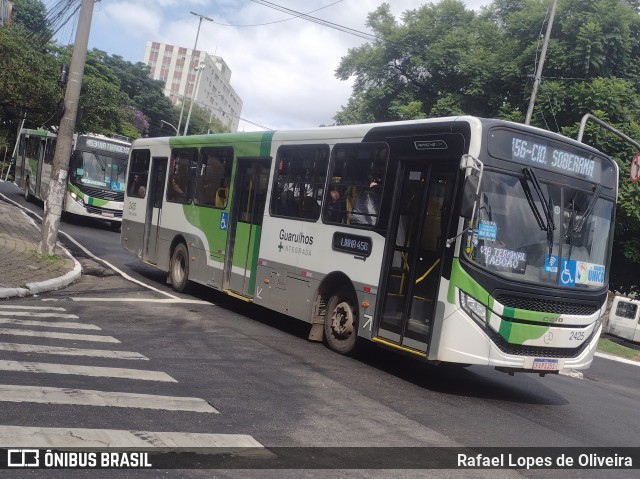 Empresa de Ônibus Vila Galvão 2425 na cidade de Guarulhos, São Paulo, Brasil, por Rafael Lopes de Oliveira. ID da foto: 11912828.