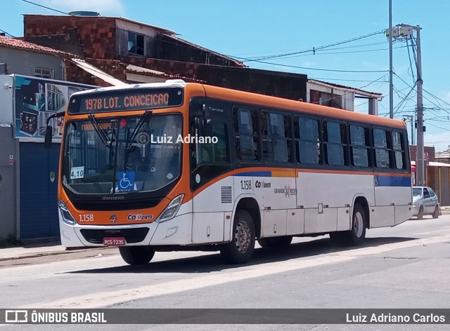 Cidade Alta Transportes 1.158 na cidade de Paulista, Pernambuco, Brasil, por Luiz Adriano Carlos. ID da foto: 11955104.