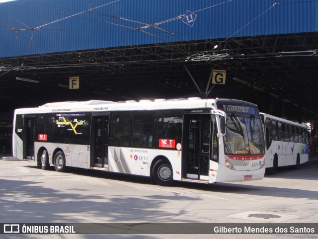 Next Mobilidade - ABC Sistema de Transporte 5437 na cidade de Santo André, São Paulo, Brasil, por Gilberto Mendes dos Santos. ID da foto: 11954747.