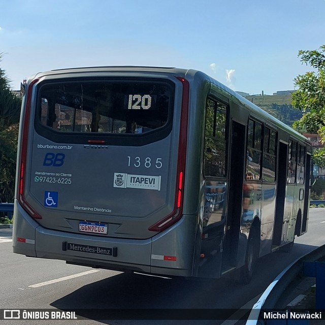 BB Transportes e Turismo 1385 na cidade de Itapevi, São Paulo, Brasil, por Michel Nowacki. Número da foto: #11955427.