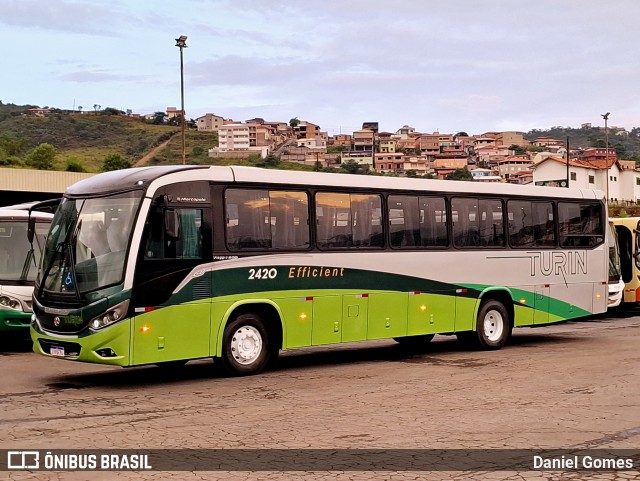 Turin Transportes 2420 na cidade de Ouro Preto, Minas Gerais, Brasil, por Daniel Gomes. Número da foto: #11955718.