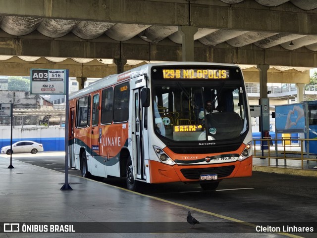 Linave Transportes RJ 146.003 na cidade de Nilópolis, Rio de Janeiro, Brasil, por Cleiton Linhares. Número da foto: #11955370.