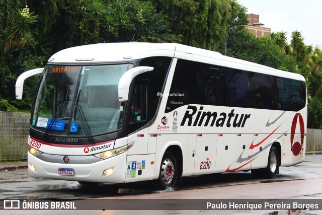 Rimatur Transportes 8200 na cidade de Curitiba, Paraná, Brasil, por Paulo Henrique Pereira Borges. Número da foto: #11955870.