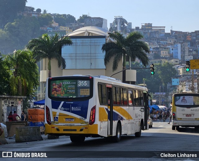 Auto Viação Três Amigos B44522 na cidade de Rio de Janeiro, Rio de Janeiro, Brasil, por Cleiton Linhares. ID da foto: 11955354.