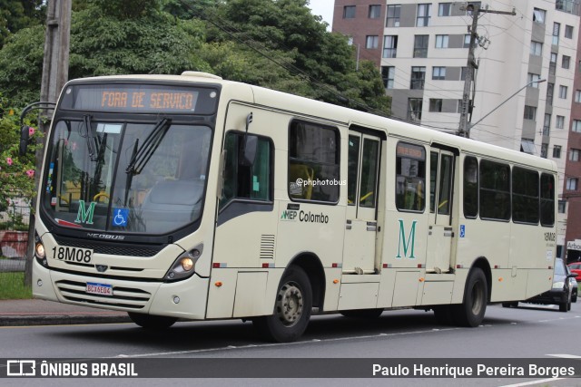Viação Santo Ângelo 18M08 na cidade de Curitiba, Paraná, Brasil, por Paulo Henrique Pereira Borges. Número da foto: #11955903.