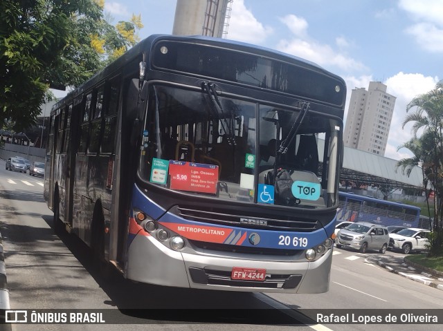 Auto Viação Urubupungá 20.619 na cidade de Osasco, São Paulo, Brasil, por Rafael Lopes de Oliveira. ID da foto: 11955011.