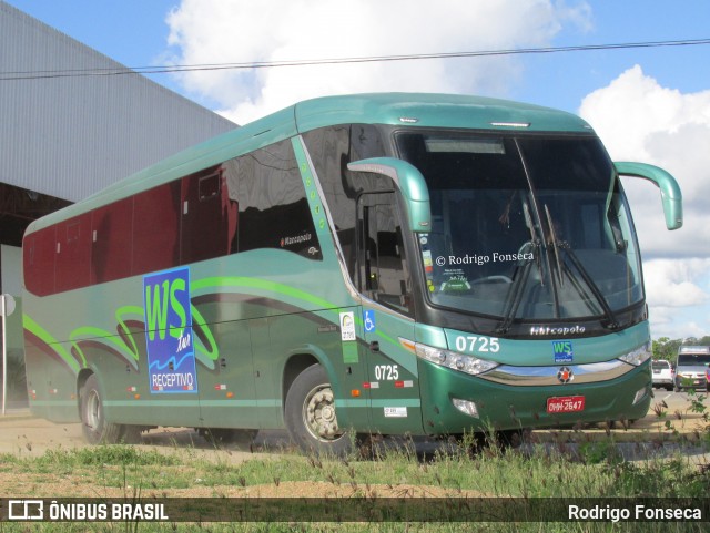 WS Turismo 0725 na cidade de Caruaru, Pernambuco, Brasil, por Rodrigo Fonseca. Número da foto: #11957230.