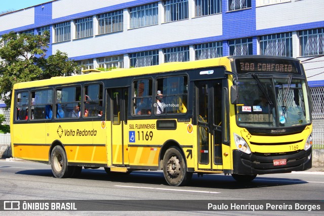 Viação Sul Fluminense 1169 na cidade de Volta Redonda, Rio de Janeiro, Brasil, por Paulo Henrique Pereira Borges. Número da foto: #11958980.