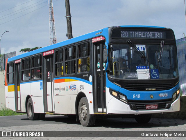 Consórcio Recife 848 na cidade de Recife, Pernambuco, Brasil, por Gustavo Felipe Melo. Número da foto: #11957471.
