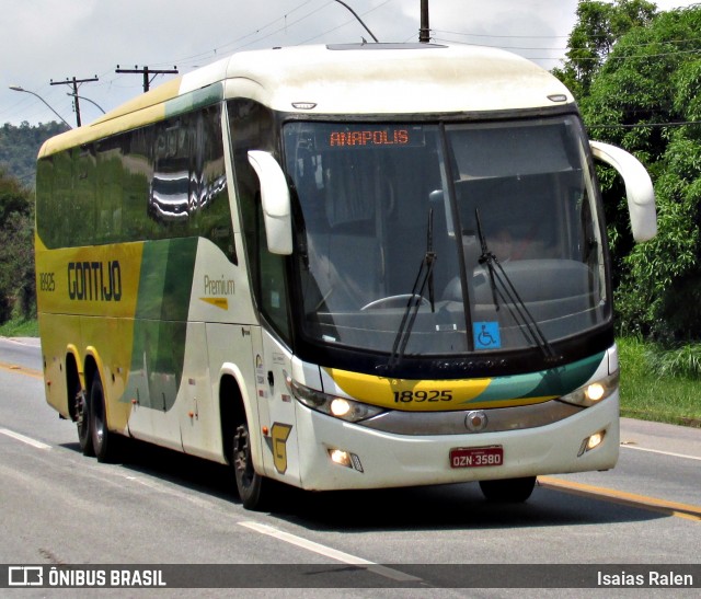 Empresa Gontijo de Transportes 18925 na cidade de Santos Dumont, Minas Gerais, Brasil, por Isaias Ralen. Número da foto: #11959385.
