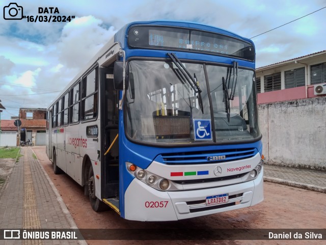 Consórcio Navegantes - 02 > Viação São Jorge > Transurb Transporte Urbano 02057 na cidade de João Pessoa, Paraíba, Brasil, por Daniel da Silva. Número da foto: #11959834.