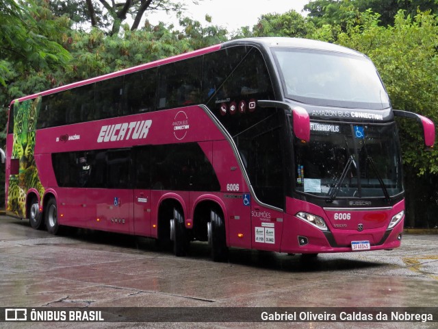 Eucatur - Empresa União Cascavel de Transportes e Turismo 6006 na cidade de São Paulo, São Paulo, Brasil, por Gabriel Oliveira Caldas da Nobrega. Número da foto: #11960160.