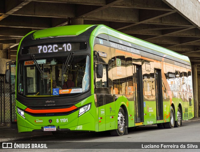 TRANSPPASS - Transporte de Passageiros 8 1191 na cidade de São Paulo, São Paulo, Brasil, por Luciano Ferreira da Silva. Número da foto: #11960355.