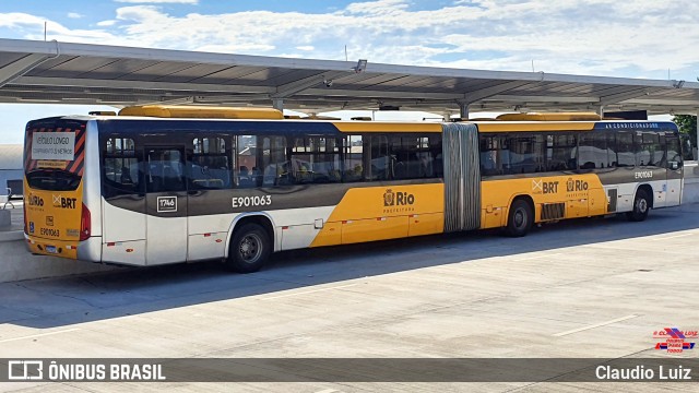 Mobi Rio E901063 na cidade de Rio de Janeiro, Rio de Janeiro, Brasil, por Claudio Luiz. Número da foto: #11960664.