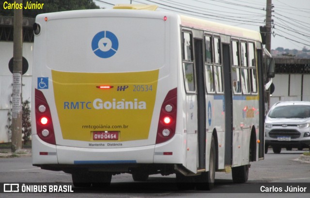 HP Transportes Coletivos 20534 na cidade de Goiânia, Goiás, Brasil, por Carlos Júnior. ID da foto: 11961471.