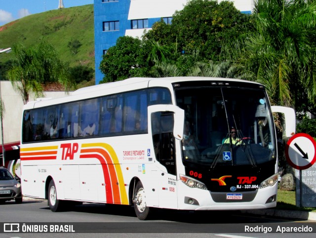 TAP Turismo e Fretamento RJ 337.004 na cidade de Aparecida, São Paulo, Brasil, por Rodrigo  Aparecido. Número da foto: #11960387.