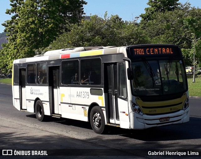 Real Auto Ônibus A41379 na cidade de Rio de Janeiro, Rio de Janeiro, Brasil, por Gabriel Henrique Lima. Número da foto: #11961216.