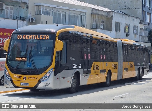 Mobi Rio E902442 na cidade de Rio de Janeiro, Rio de Janeiro, Brasil, por Jorge Gonçalves. Número da foto: #11961729.