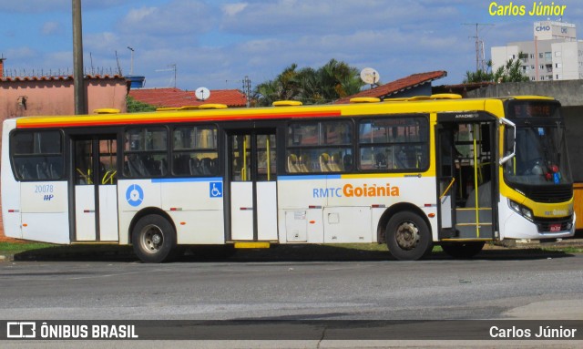 HP Transportes Coletivos 20078 na cidade de Aparecida de Goiânia, Goiás, Brasil, por Carlos Júnior. ID da foto: 11963565.