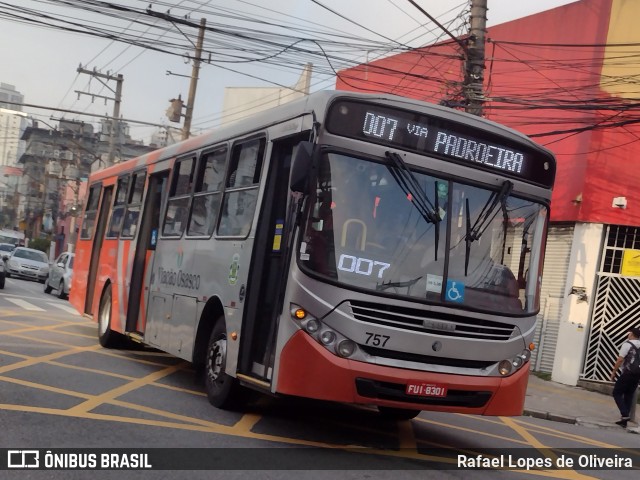 Viação Osasco 757 na cidade de Osasco, São Paulo, Brasil, por Rafael Lopes de Oliveira. Número da foto: #11962209.