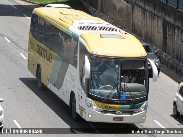 Empresa Gontijo de Transportes 7080 na cidade de Salvador, Bahia, Brasil, por Victor São Tiago Santos. Número da foto: #11962726.