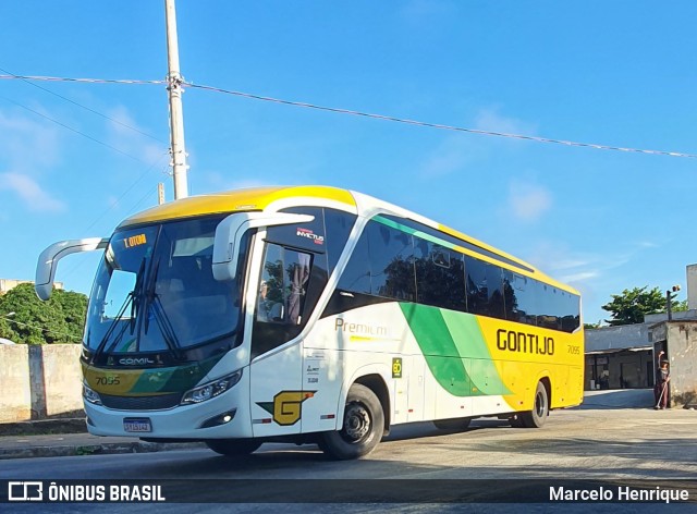 Empresa Gontijo de Transportes 7095 na cidade de Teófilo Otoni, Minas Gerais, Brasil, por Marcelo Henrique. ID da foto: 11962870.