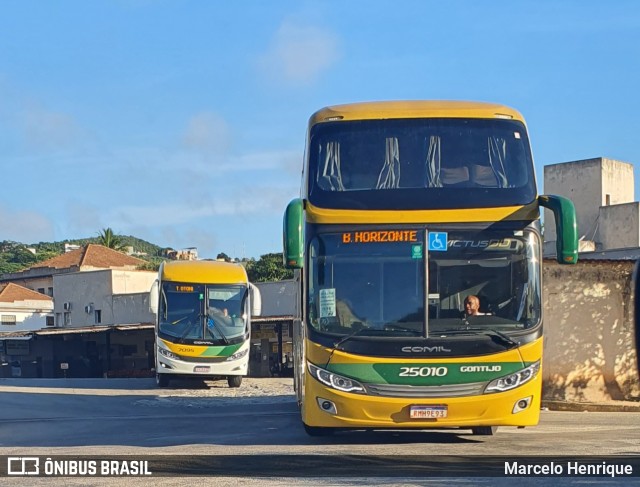 Empresa Gontijo de Transportes 25010 na cidade de Teófilo Otoni, Minas Gerais, Brasil, por Marcelo Henrique. ID da foto: 11962868.