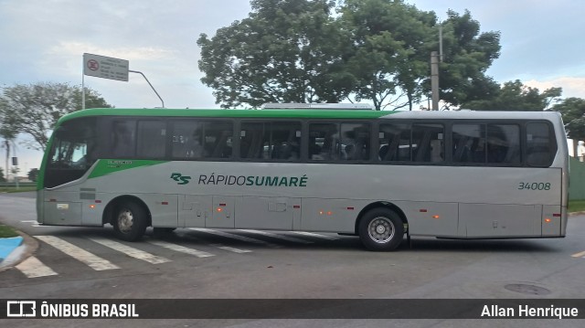 Rápido Sumaré 34008 na cidade de Paulínia, São Paulo, Brasil, por Allan Henrique. Número da foto: #11961797.