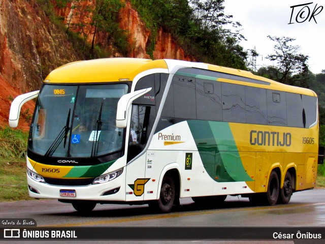 Empresa Gontijo de Transportes 19605 na cidade de Sabará, Minas Gerais, Brasil, por César Ônibus. ID da foto: 11962951.