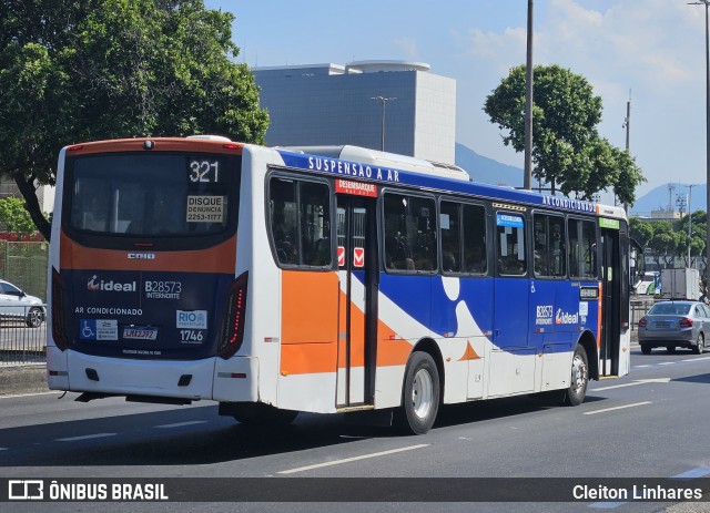 Viação Ideal B28573 na cidade de Rio de Janeiro, Rio de Janeiro, Brasil, por Cleiton Linhares. ID da foto: 11963143.