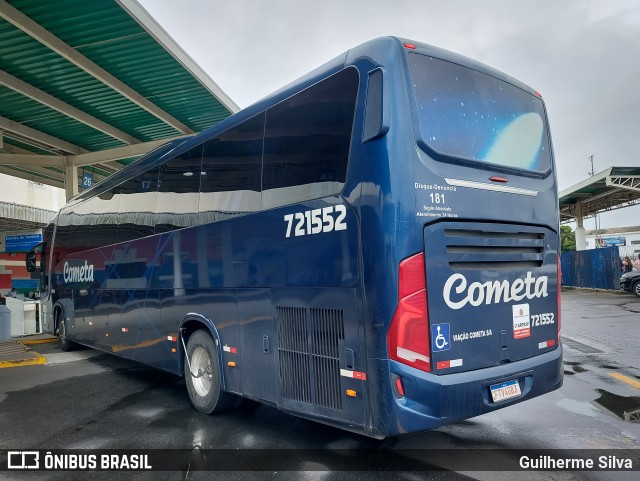 Viação Cometa 721552 na cidade de Santos, São Paulo, Brasil, por Guilherme Silva. ID da foto: 11962580.