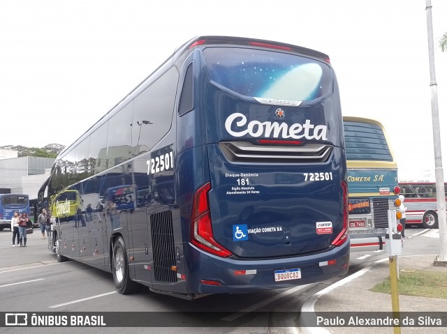 Viação Cometa 722501 na cidade de Barueri, São Paulo, Brasil, por Paulo Alexandre da Silva. Número da foto: #11963038.