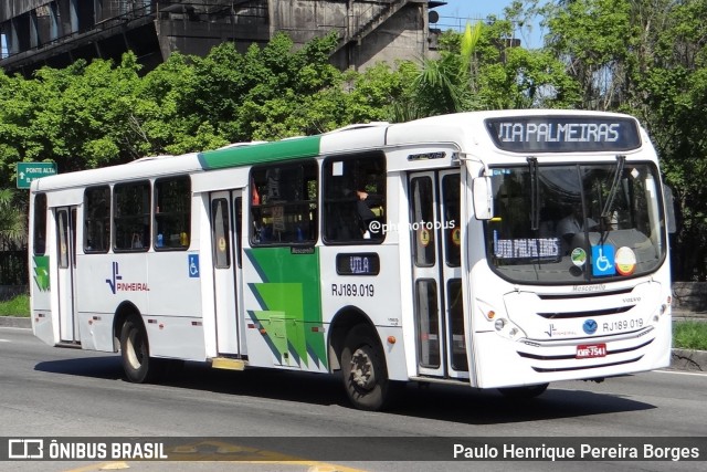 Viação Pinheiral RJ 189.019 na cidade de Volta Redonda, Rio de Janeiro, Brasil, por Paulo Henrique Pereira Borges. ID da foto: 11963705.