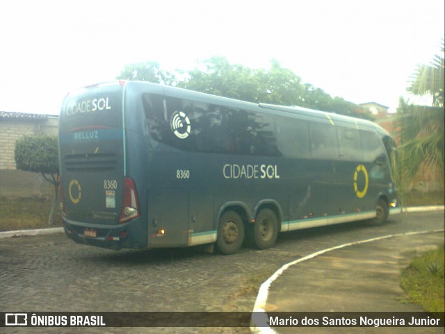 Viação Cidade Sol 8360 na cidade de Piritiba, Bahia, Brasil, por Mario dos Santos Nogueira Junior. Número da foto: #11963157.