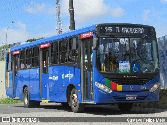 Transportadora Globo 289 na cidade de Recife, Pernambuco, Brasil, por Gustavo Felipe Melo. ID da foto: 11962734.