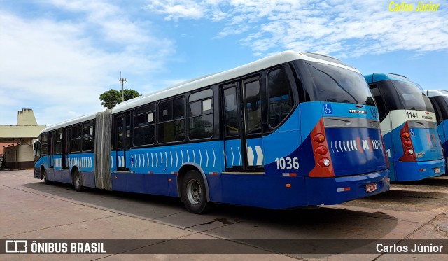 Metrobus 1036 na cidade de Goiânia, Goiás, Brasil, por Carlos Júnior. ID da foto: 11965066.