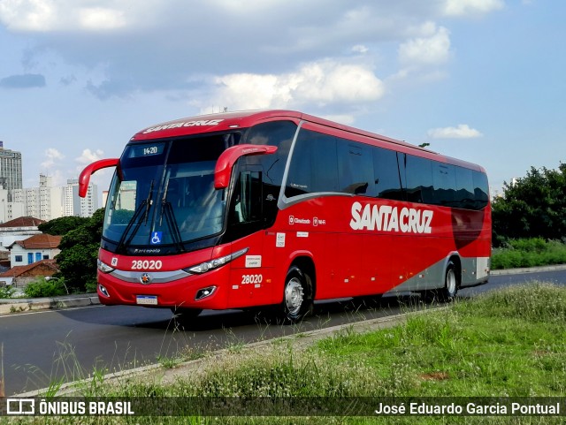 Viação Santa Cruz 28020 na cidade de Campinas, São Paulo, Brasil, por José Eduardo Garcia Pontual. Número da foto: #11964361.