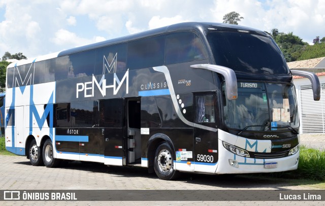 Empresa de Ônibus Nossa Senhora da Penha 59030 na cidade de São Lourenço, Minas Gerais, Brasil, por Lucas Lima. ID da foto: 11964689.