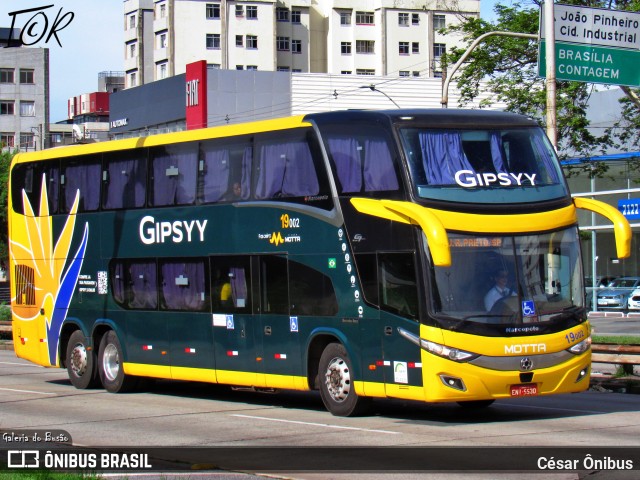 Viação Motta 19002 na cidade de Belo Horizonte, Minas Gerais, Brasil, por César Ônibus. ID da foto: 11964889.