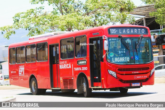 Viação Nossa Senhora do Amparo MAR 01.018 na cidade de Maricá, Rio de Janeiro, Brasil, por Paulo Henrique Pereira Borges. Número da foto: #11965520.